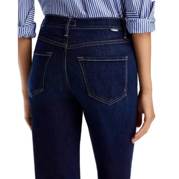 MOTHER Jeans Women's Size 27 The Tomcat Roller High Rise Wide Leg In Off Limits
